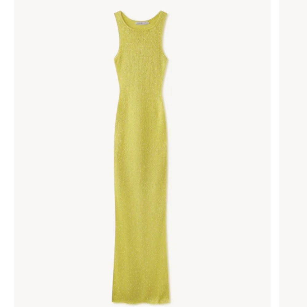 Asta Resort - Natalia Dress - Chartreuse Sequin